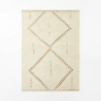 Cedar Hills Plush Geo Print Rug Cream - Threshold™ Designed With Studio McGee - Image 5