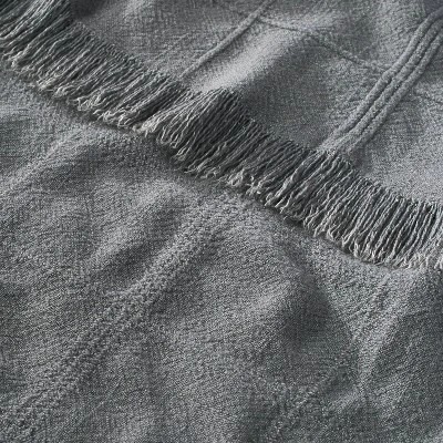 Textured Grid Lines Dobby Throw Blanket - Hearth & Hand™ With Magnolia - Image 3