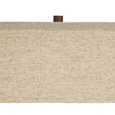 Franklin Iron Works Andreas Industrial Table Lamp 26" High Brown Metal With Nightlight LED And USB Charging Port Oatmeal Shade For Living Room Desk - Image 2