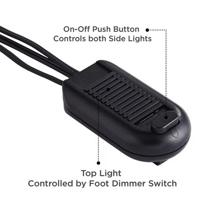 Franklin Iron Works Rustic Farmhouse Mission Torchiere Floor Lamp 71 1/2" Tall Roman Bronze 3-Light Frosted Champagne Amber Glass For Living Room - Image 5