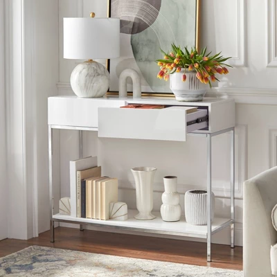 Lewis Modern Sofa Table White - Buylateral - Image 2
