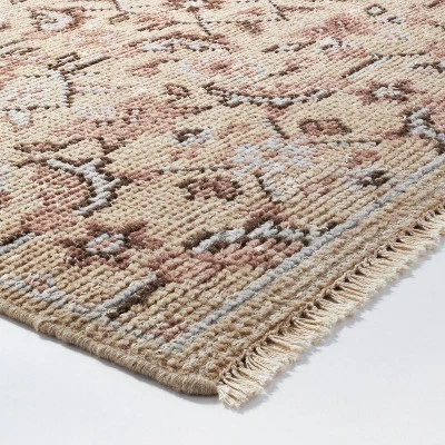 Rockland Hand Knotted Distressed Persian Style Rug Ivory - Threshold™ Designed With Studio McGee - Image 2