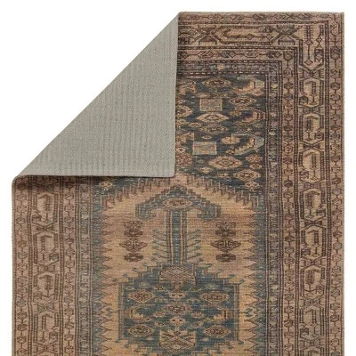 Reeves Medallion Runner Rug Brown/Blue - Jaipur Living - Image 2