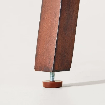 40" 4-Shelf Wood & Cane Transitional Ladder Bookshelf - Brown - Hearth & Hand™ With Magnolia - Image 4