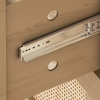 43.31" 6-Drawer Rattan Dresser For Living Room And Bedroom - ModernLuxe - Image 9