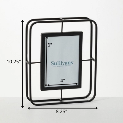 Sullivans Abstract Wire Tabletop Frame 10.25"H Black - Image 6