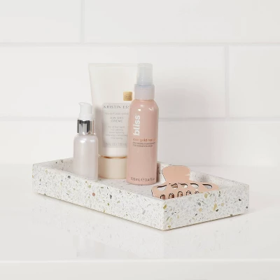 Terrazzo Bath Tray White - Threshold™