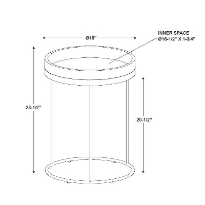 Wood & Steel Accent Side Table - Natural/Black - Hearth & Hand⢠With Magnolia - Image 4