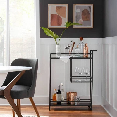 42" Emmond Mid-Century Modern Round Dining Table Natural/White - Threshold™ - Image 4