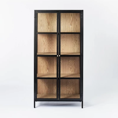 60" Crystal Cove Glass Cabinet Black - Threshold™ Designed With Studio McGee - Image 2