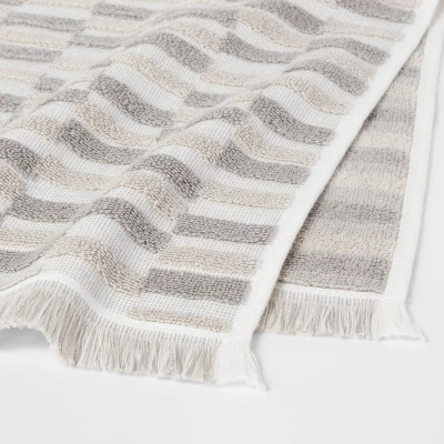 Checkerboard Towel Gray/White - Threshold™ - Image 3