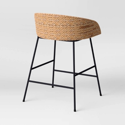 Landis Woven Backed Counter Height Barstool With Cushion - Threshold™ - Image 3