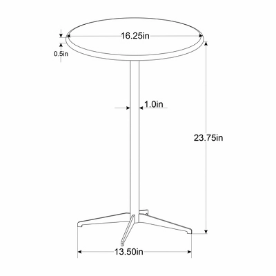 Marble Top Accent Side Table Brass/White - Hearth & Hand™ With Magnolia - Image 5