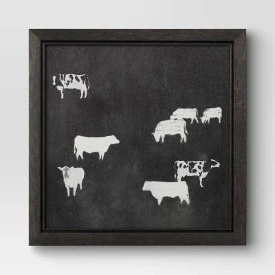 (Set Of 2) 12" X 12" Cow Collection II Framed Wall Canvases - Threshold™ - Image 2