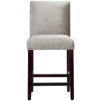 25" Velvet Parsons Counter Height Barstool Wood - Threshold™ - Image 11