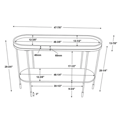 Wood & Metal Console Table - Black - Hearth & Hand™ With Magnolia - Image 7